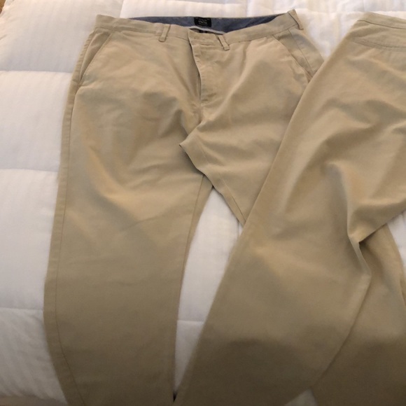 2 pair JCrew Stretch khaki pants - Picture 4 of 5